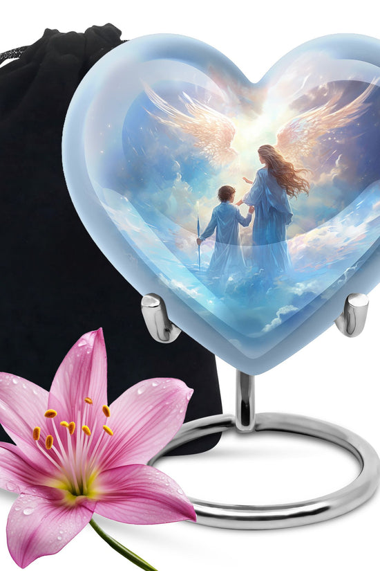 Angel Heaven Memorial Urn - Guardian Angel Cremation Urn For Adult Ashes