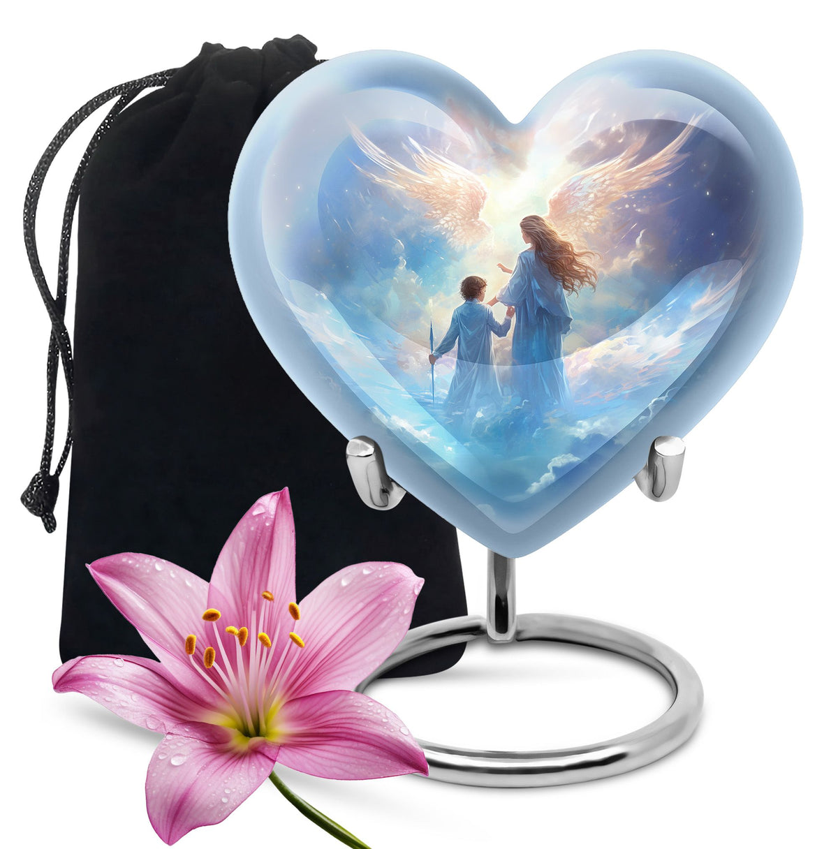 Angel Heaven Memorial Urn - Guardian Angel Cremation Urn For Adult Ashes