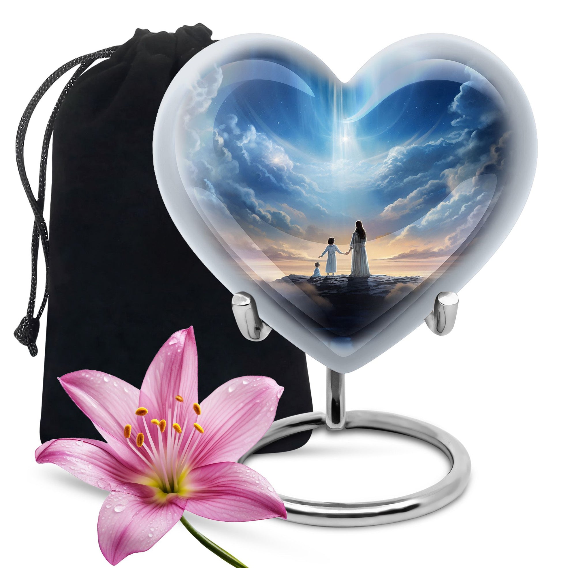 Heavenly Path Cremation Urn For Ashes - Peaceful Memorial Urn For Human Ashes