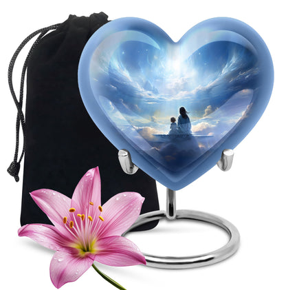Heaven Cloud Memorial Urn - Peaceful Angel Cremation Urn For Male & Female