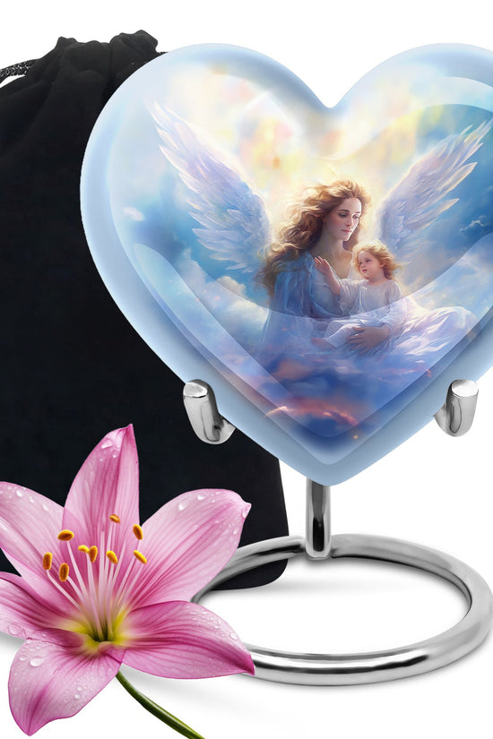 Guardian Angel Memorial Urn - Spiritual Cremation Urn For Human Ashes