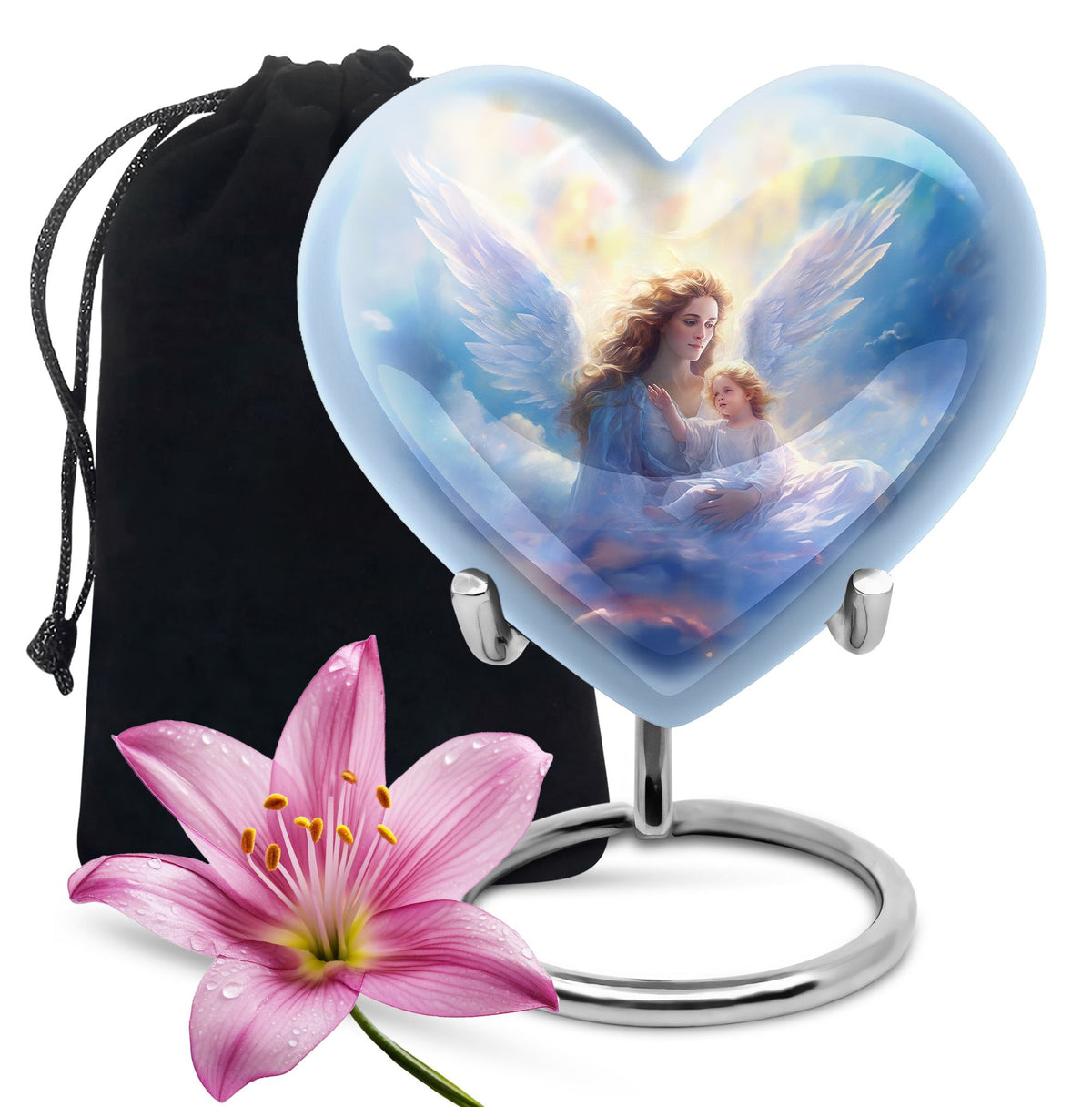 Guardian Angel Memorial Urn - Spiritual Cremation Urn For Human Ashes