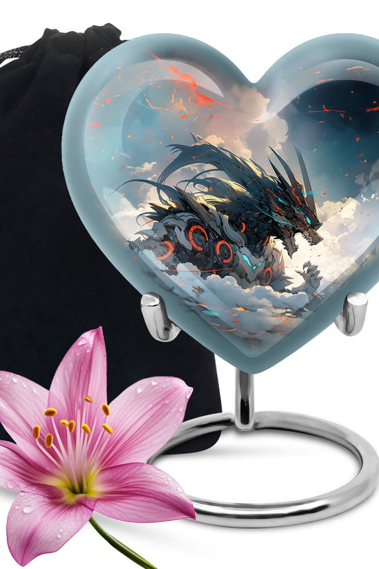 Dragon Warrior Memorial Urn For Adults - Premium Funeral Urn For Adult Ashes