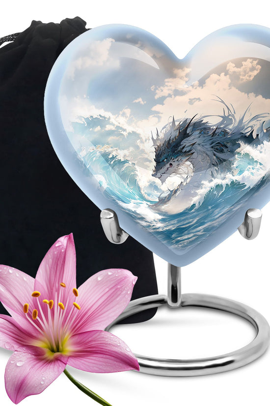 Dragon Mountain Fantasy Cremation Urn - Burial Urn For Adult Ashes