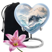 Dragon Mountain Fantasy Cremation Urn - Burial Urn For Adult Ashes