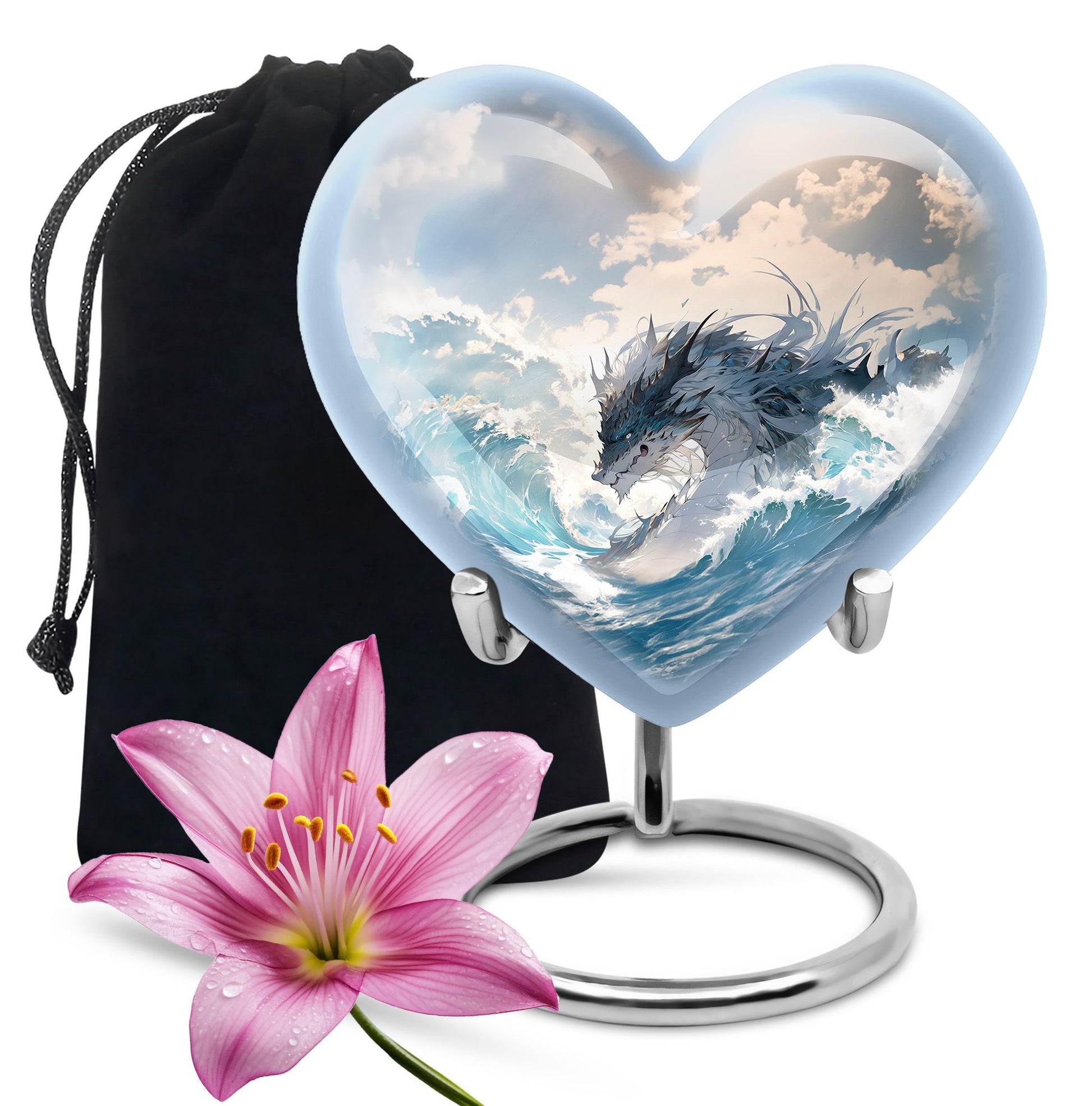 Dragon Mountain Fantasy Cremation Urn - Burial Urn For Adult Ashes