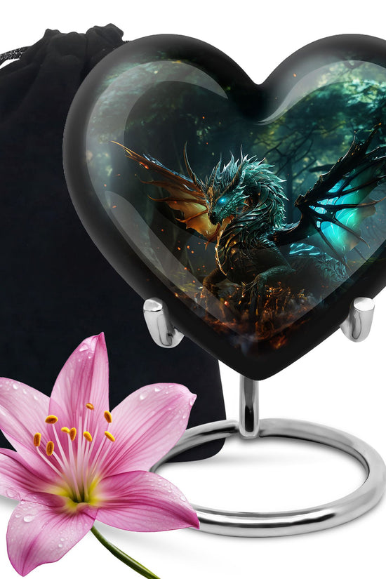 Dragon Galaxy Funeral Urn For Adults - Celestial Aluminium Ashes Urn