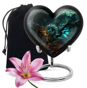 Dragon Galaxy Funeral Urn For Adults - Celestial Aluminium Ashes Urn