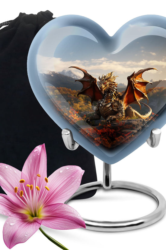 Dragon Heaven Memorial Urn For Adults - Elegant Cremation Urn For Adults