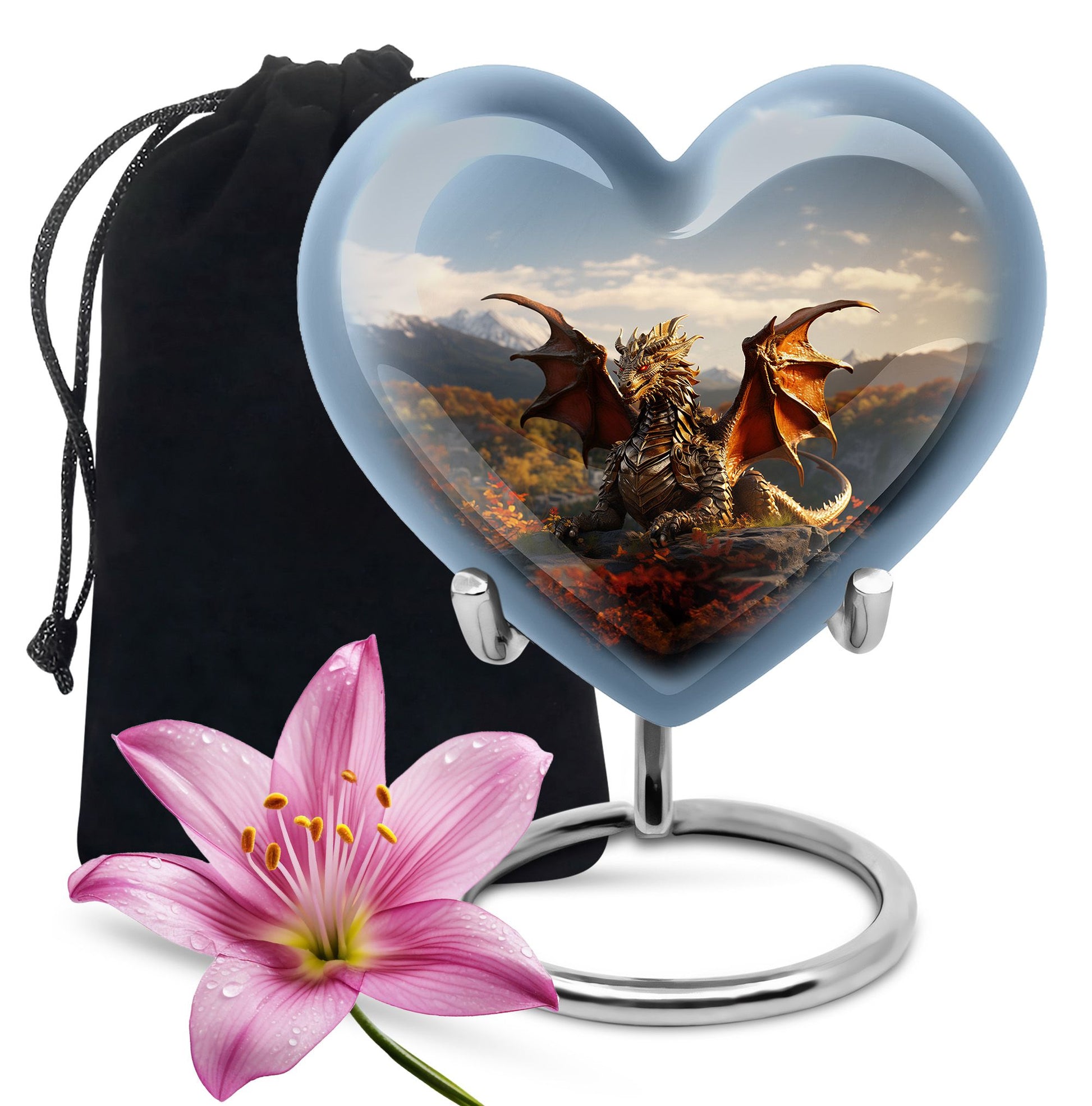 Dragon Heaven Memorial Urn For Adults - Elegant Cremation Urn For Adults