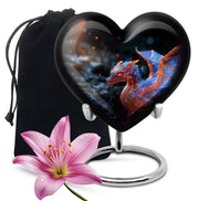 Golden Dragon Wings Cremation Urn For Adults - Artistic Funeral Urn