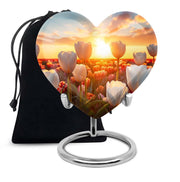 Serene Sunset Tulip Urn - Premium Memorial Urn For Loved Ones