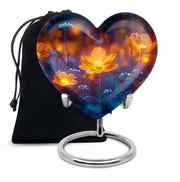 Glowing Beautiful Flower Memorial - Large Cremation Urn For Loved Ones