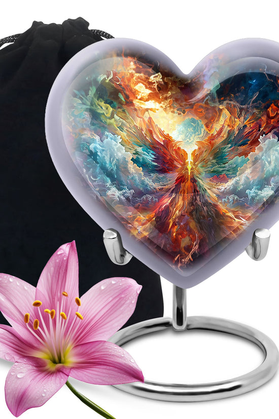 Heavenly Phoenix Cremation Urn - Symbolic Urn For Adult Ashes
