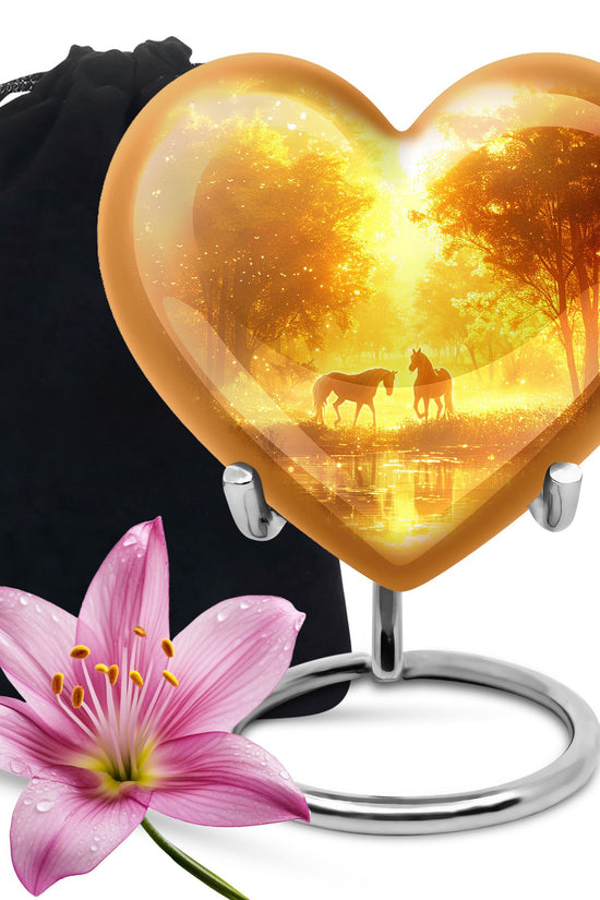 Horse Funeral Urn For Ashes - Divine Memorial Urn For Human Ashes