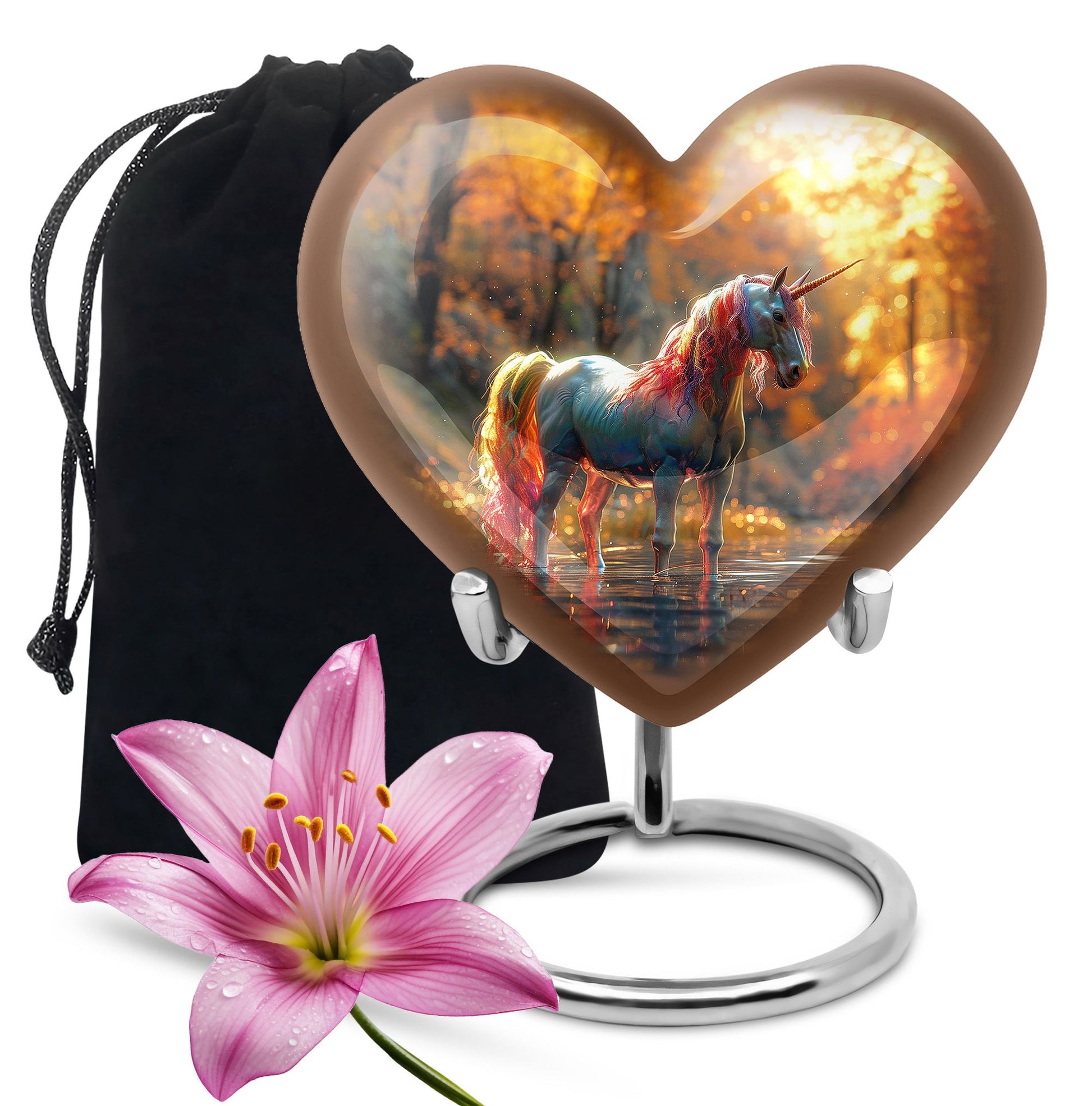 Mystical Unicorn Cremation Urn - Fantasy Memorial Urn For Adult Ashes
