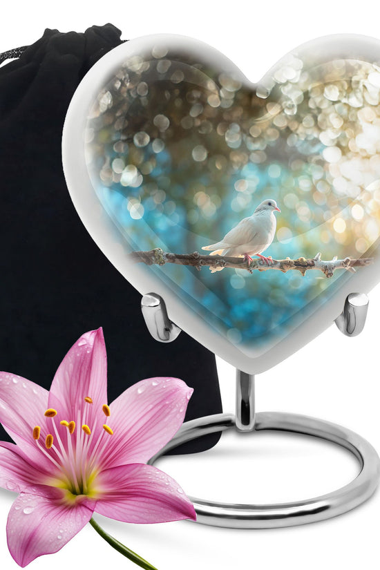 Dove Memorial Urn For Ashes - Forest Funeral Urn For Burial