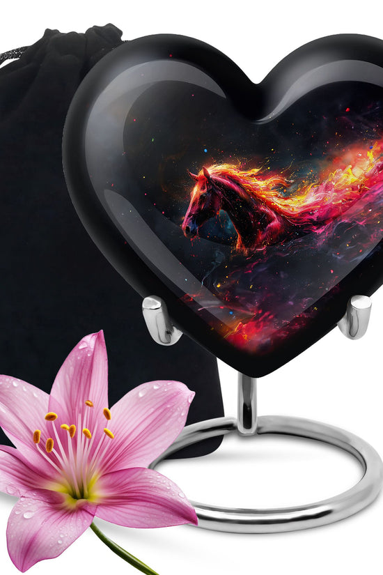 Horse Tribute Memorial Urn - Nature Tribute Funeral Urn For Ashes