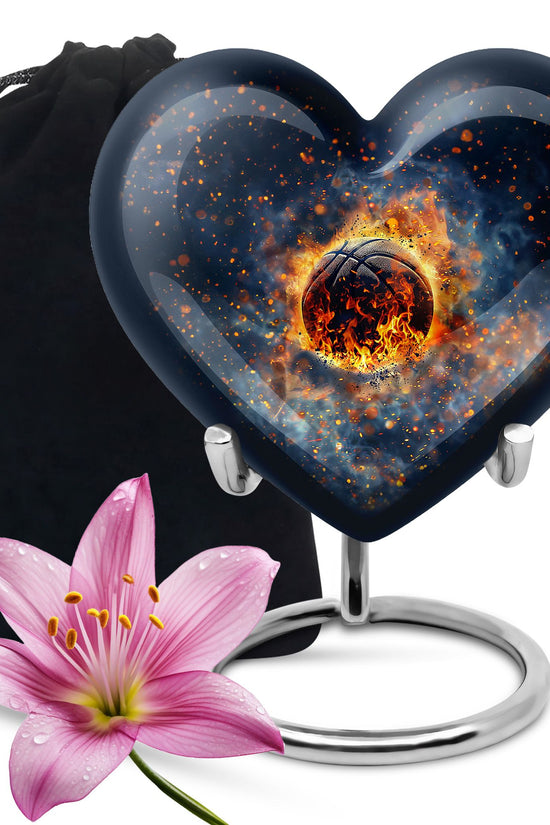 Basketball Funeral Urn - Aluminum Urn For Human Ashes