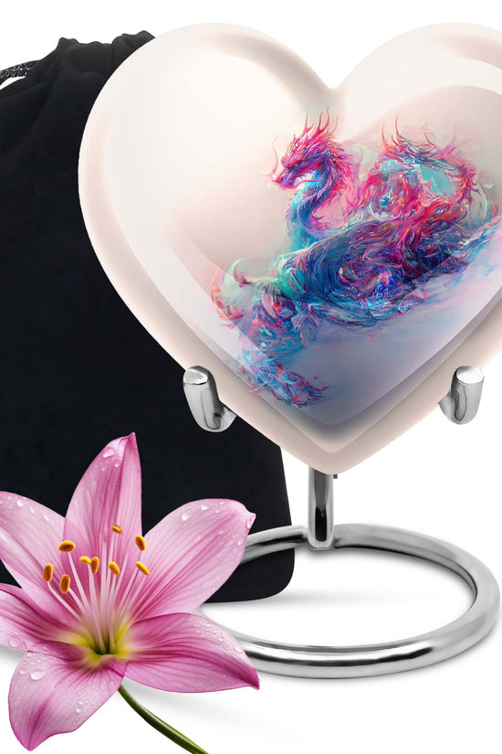 Dragon Temple Funeral Urn For Adults - Spiritual Cremation Urn For Ashes