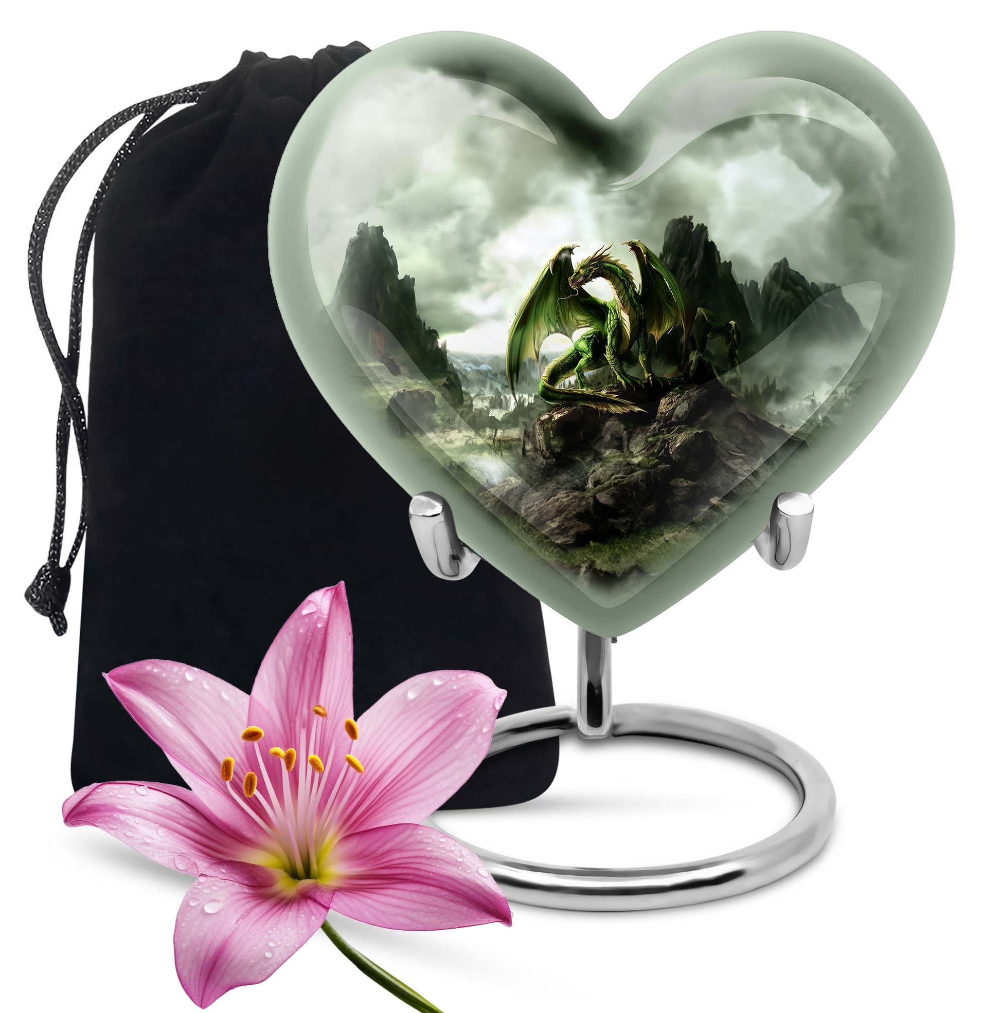 Golden Dragon Cremation Urn - Premium Memorial Urn For Adult Ashes