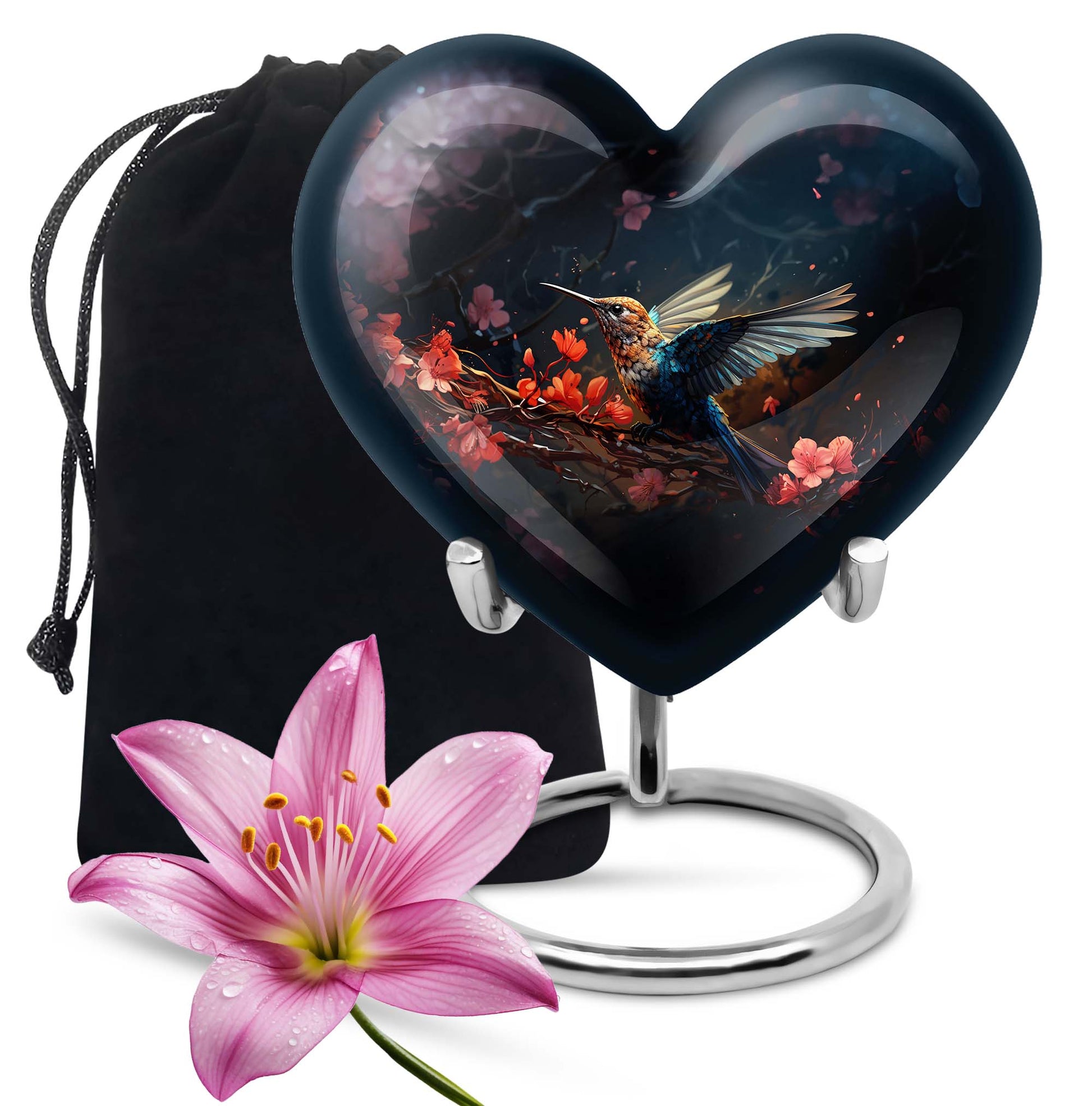 Mystic Hummingbird Cremation Urn - Scenic Ashes Urn For Human Ashes