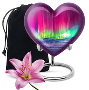 Mystic Northern Lights Urn For Ashes - Aurora Borealis Spiritual Urn