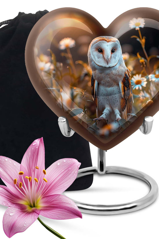 Decorative Barn Owl Urn – Peaceful Burial Urn For Men & Women