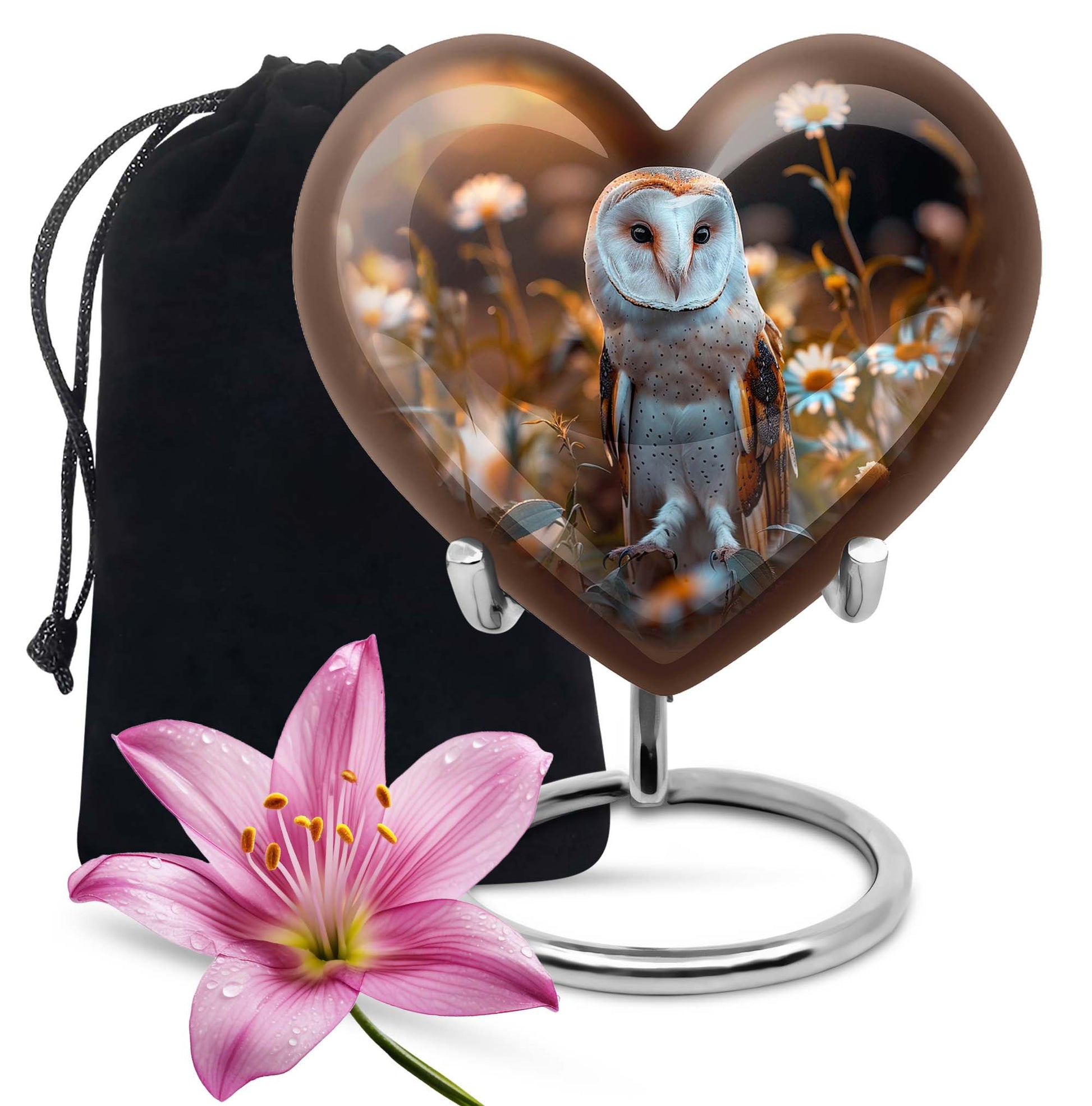 Decorative Barn Owl Urn – Peaceful Burial Urn For Men & Women