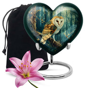 Forest Owl Funeral Urn - Artistic Cremation Urn For Adult Ashes