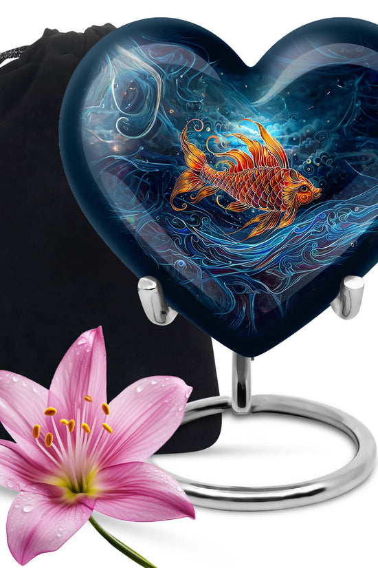 Fish Funeral Urn - Aluminum Memorial Urn For Adult Ashes