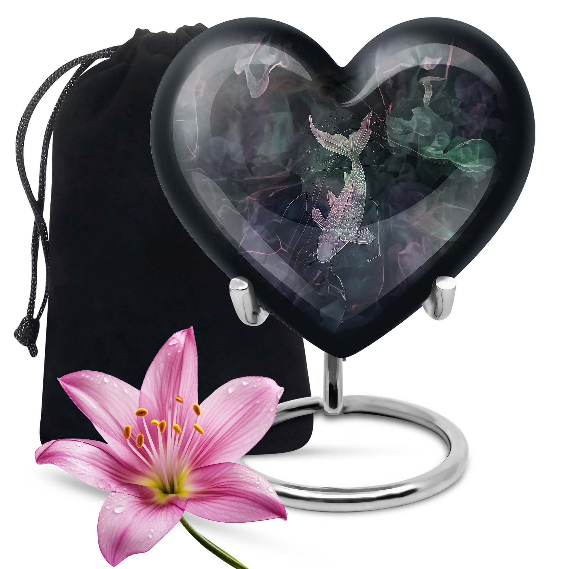 Fish Urn For Ashes - Burial Memorial Urn For Human Ashes