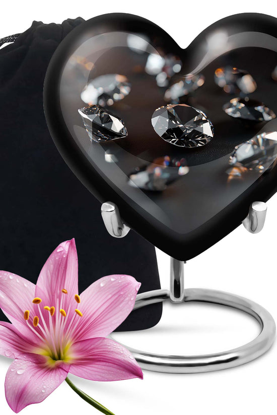 Diamond Cremation Urn - Memorial Urn For Loved Ones