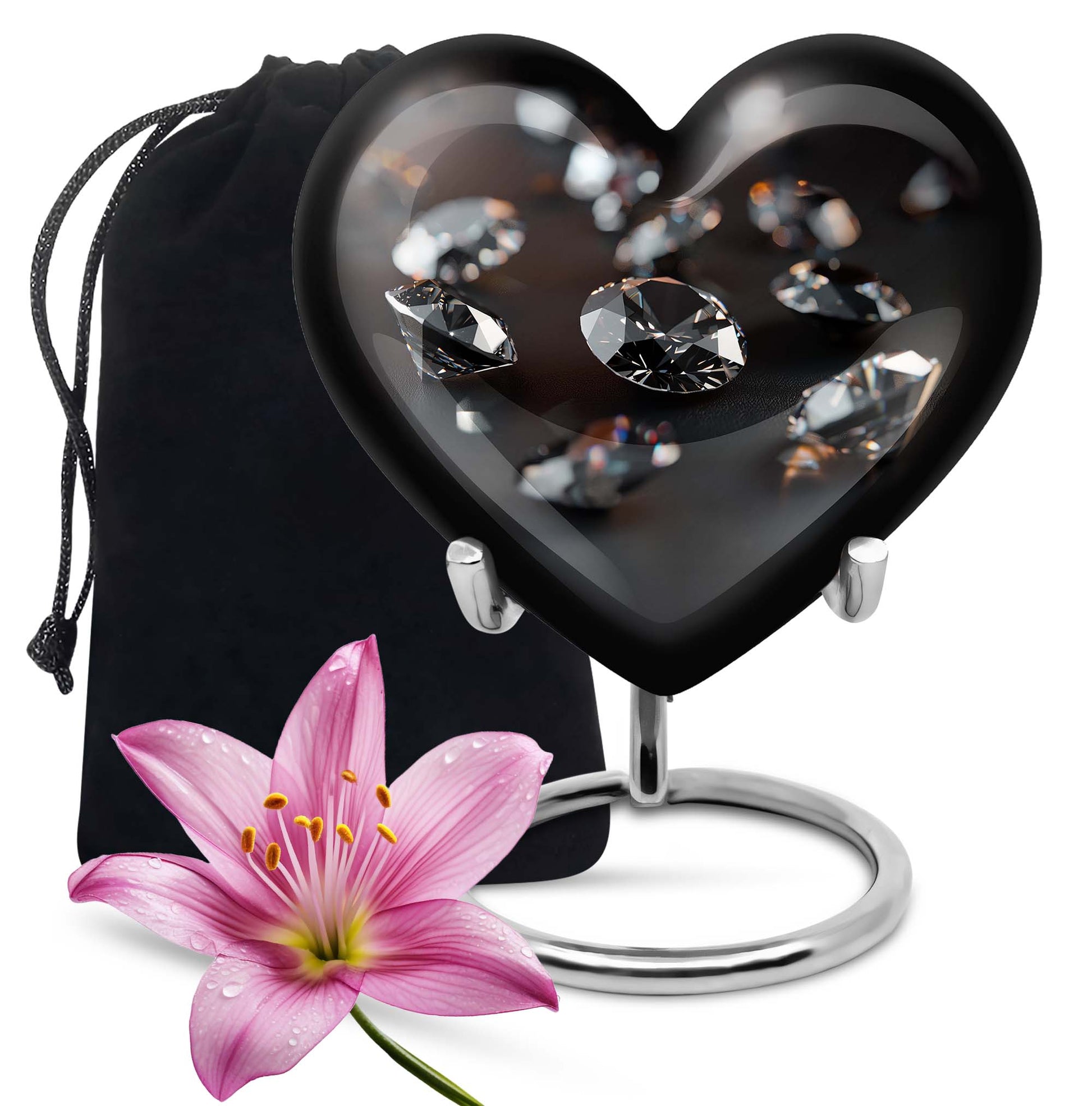 Diamond Cremation Urn - Memorial Urn For Loved Ones