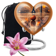 Basketball Court Cremation Urn - Decorative Funeral Urn For Loved Ones