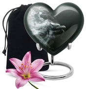 Dragon Power Memorial Urn For Human Ashes - Artistic Aluminium Funeral Urn