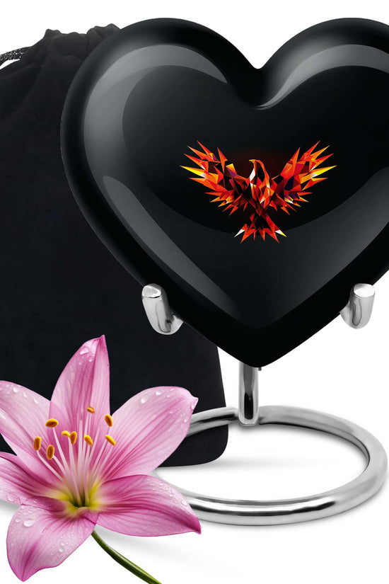 Phoenix Memorial Urn - Large Fantasy Memorial Urn For Ashes