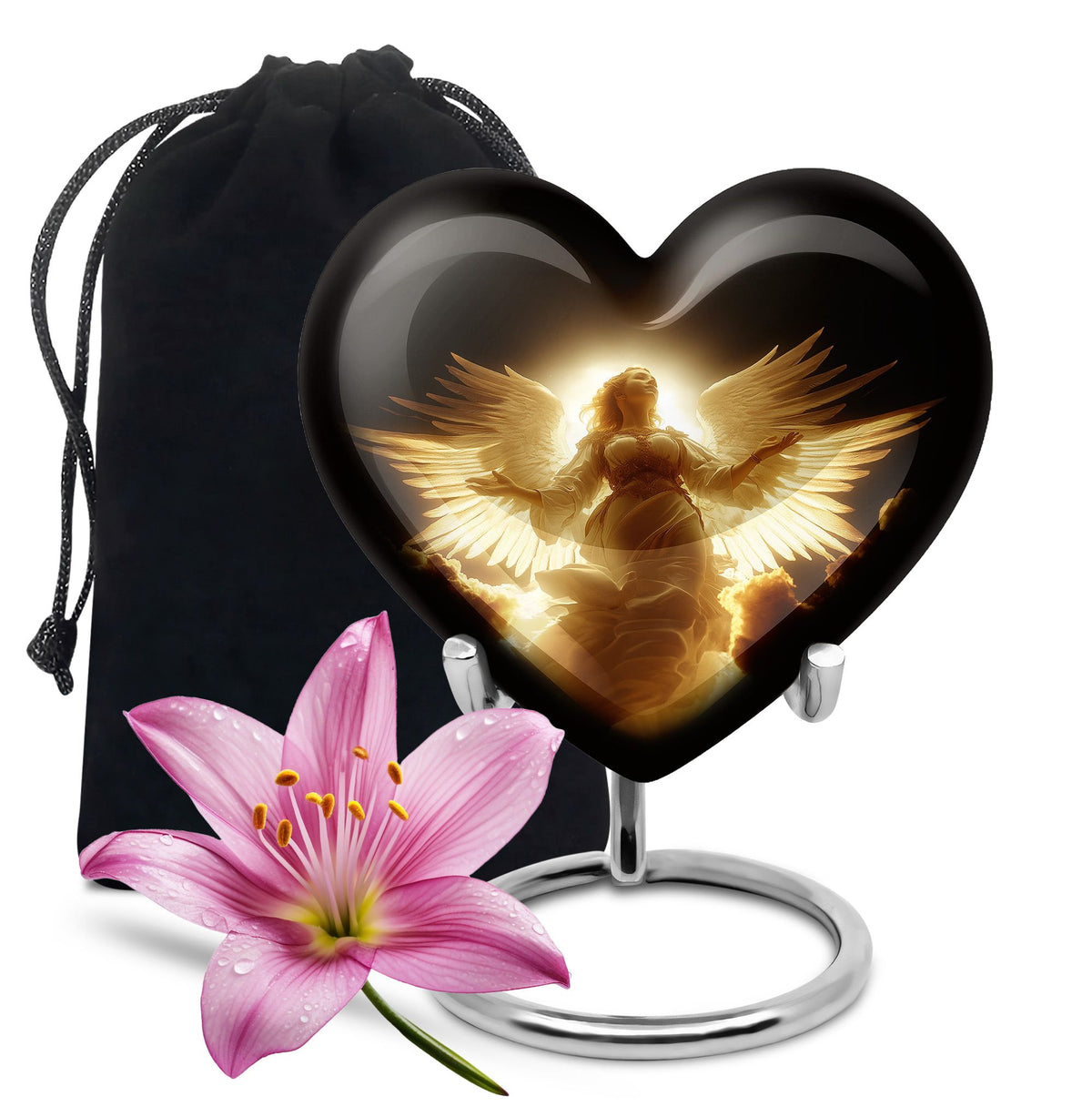 Divine Light Cremation Urn - Beautiful Angel Funeral Urn For Loved Ones