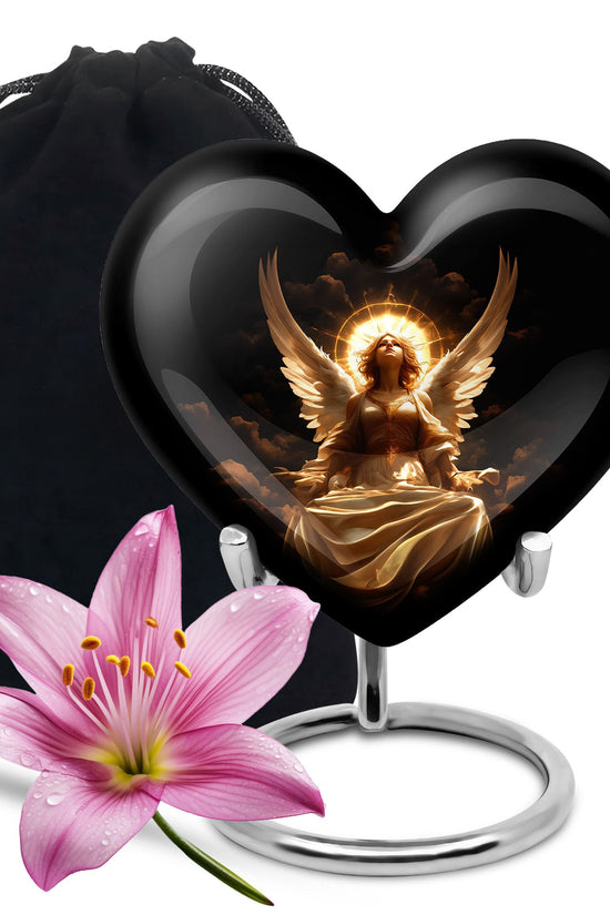 Divine Angle Funeral Urn - Peaceful Memorial Urn For Human Ashes