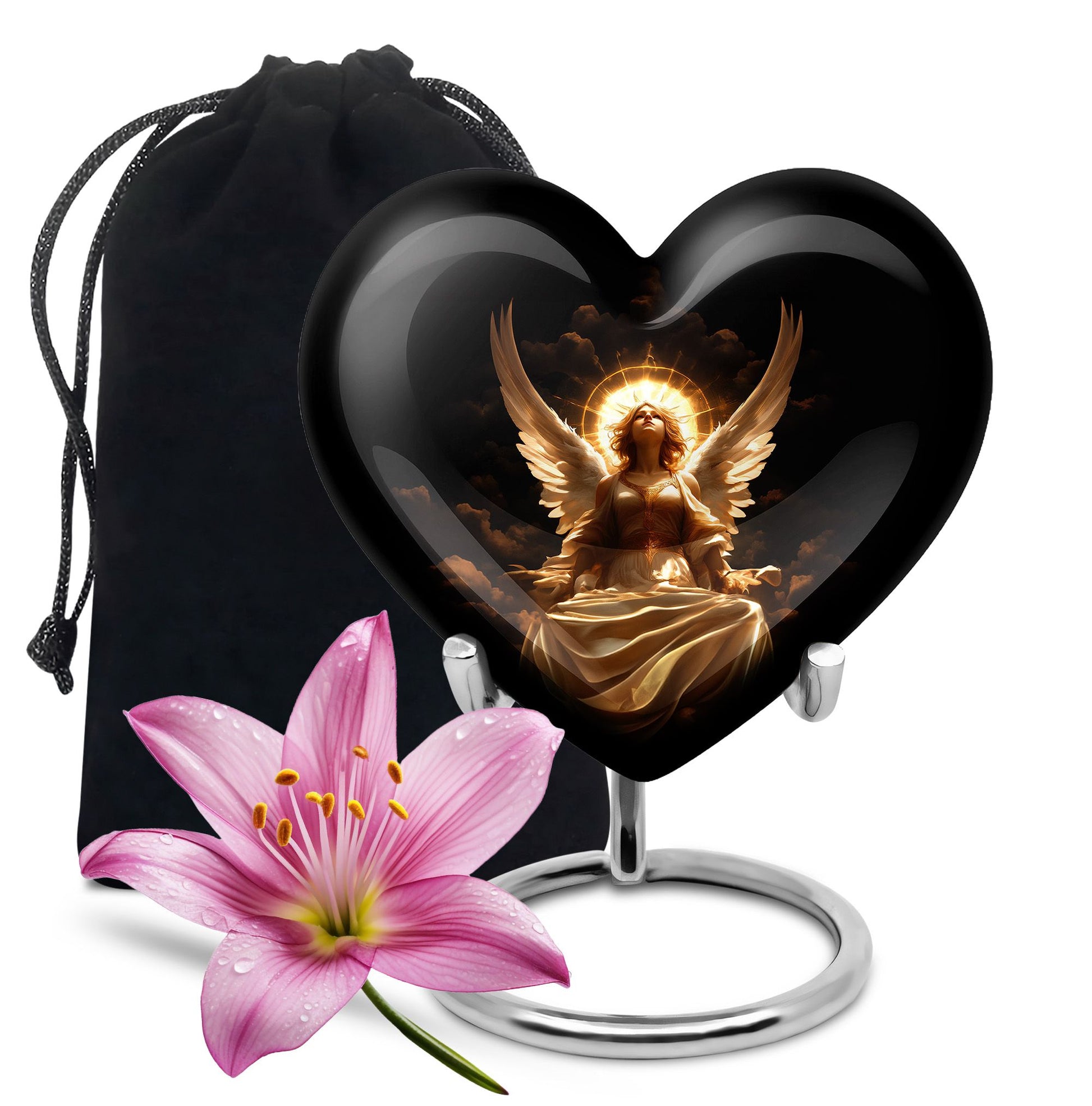Divine Angle Funeral Urn - Peaceful Memorial Urn For Human Ashes