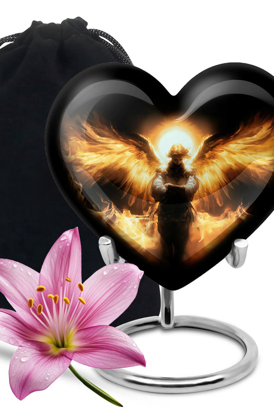 Beautiful Angel Cremation Urn – Elegant Golden Glow Urn For Loved Ones