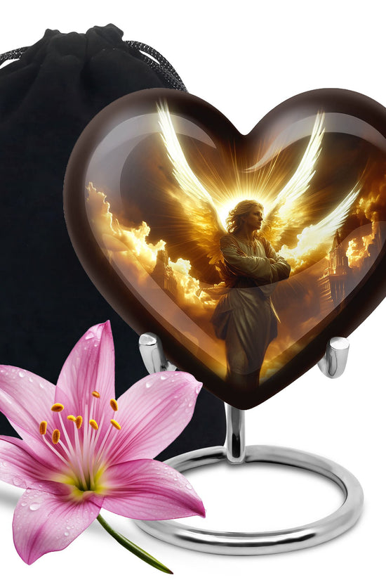 Angel Soul Memorial Urn - Peaceful Tribute of Light & Love Funeral Urn For Ashes