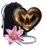 Celestial Light Angel Urn Cremation For Ashes - Divine Memorial Urn For Burial