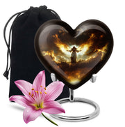 Guardian Angel Cremation Urn - Heavenly Glow Funeral Urn For Burial