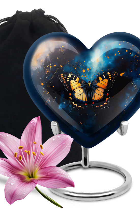 Monarch Butterfly Large Cremation Urn For Ashes For Adult Female
