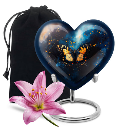 Monarch Butterfly Large Cremation Urn For Ashes For Adult Female