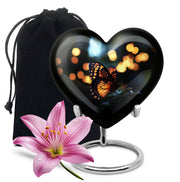 Yellow Monarch Butterfly Urn For Ashes - Large Urn For Men & Women