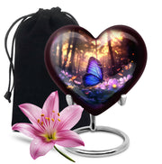 Blue Butterfly Cremation Urn For Ashes - Blue Butterfly Urn For Mom