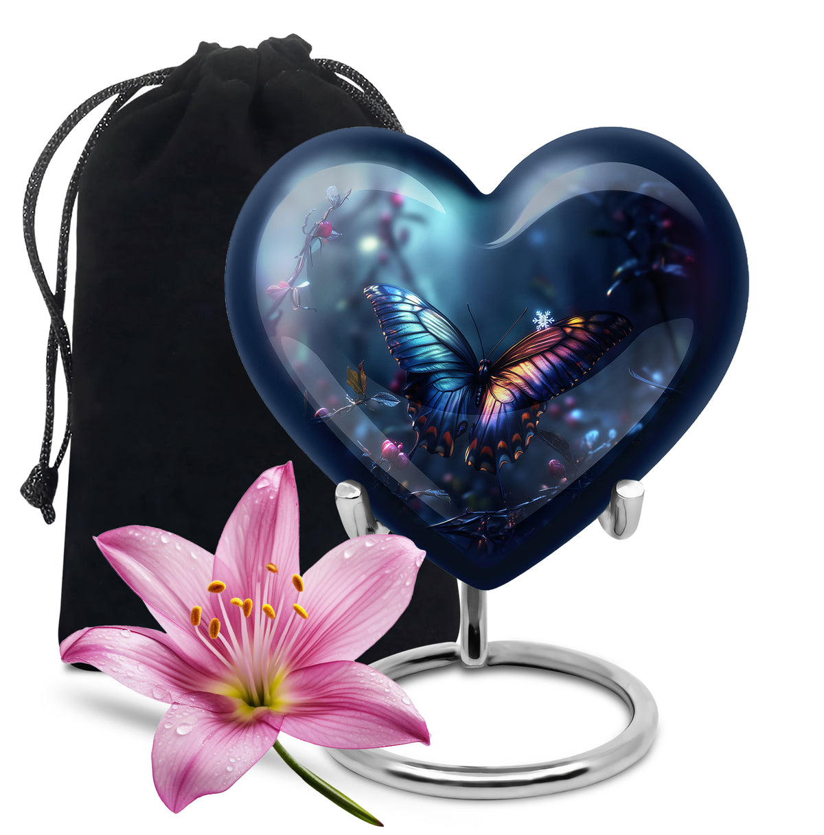 Magical Moonlit Butterfly Urn - Mesmerising Urns For Men & Women