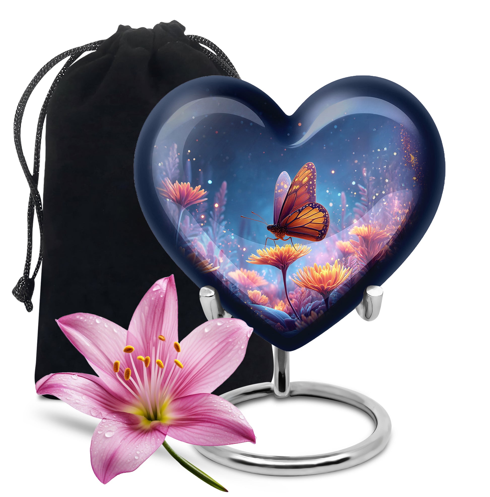 Monarch Butterfly Cremation Urn for Human Ashes For Mom or Dad